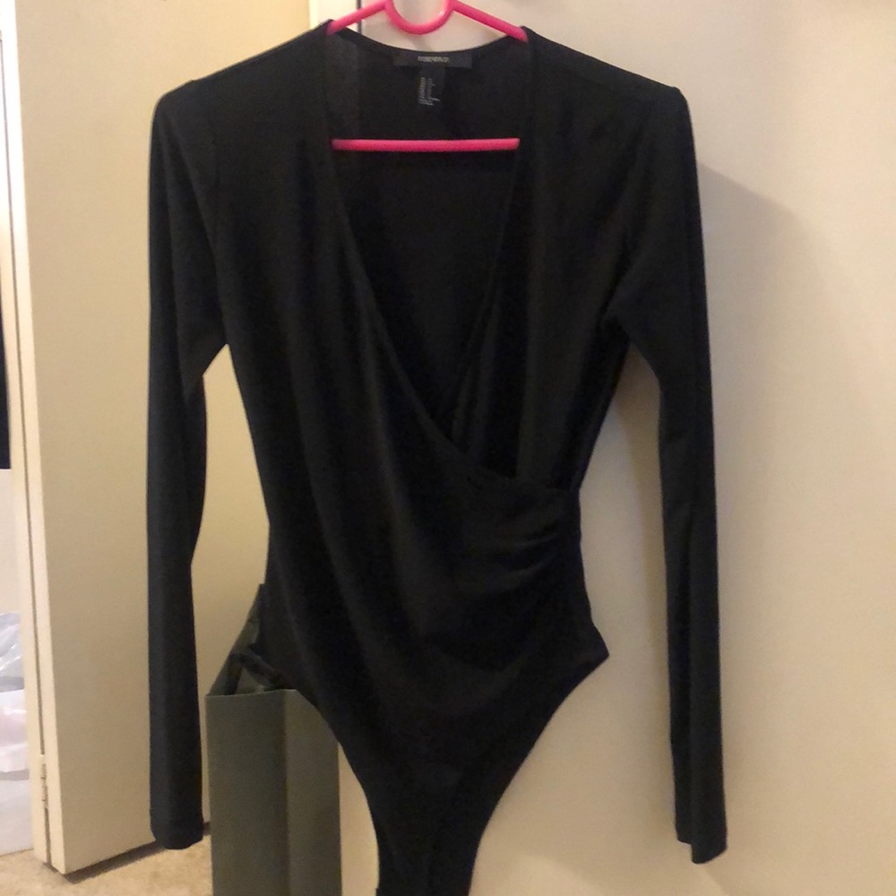 Forever 21 black bodysuit.
